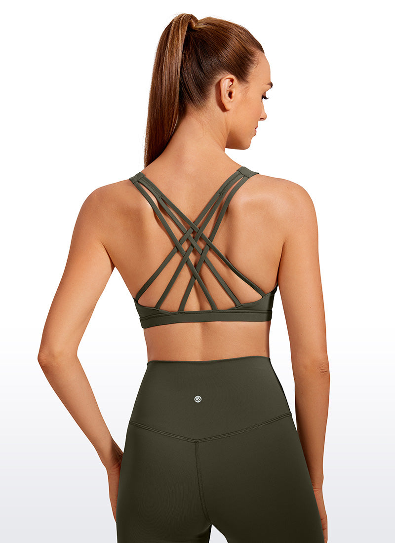 Brushed Nakedfeel Bra Criss Cross Back