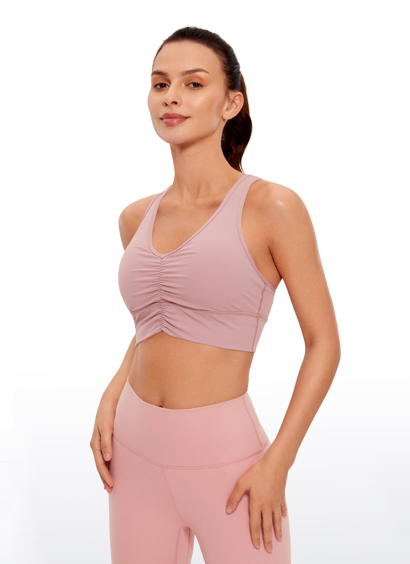 Ulti-Dry Ruched V-Neck Bra