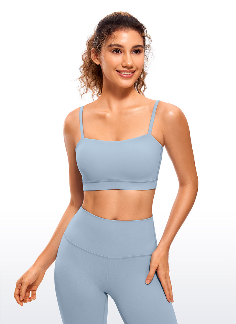 Butterluxe Adjustable Spaghetti Thin Strap Sports Bra