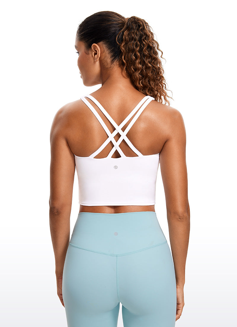 Butterluxe Criss Cross Back Built-in Bra Tanks