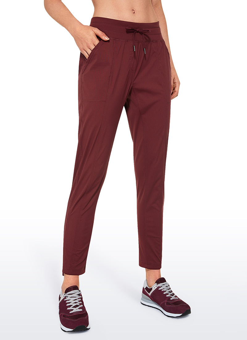 Striped Pants with Pockets 27''- Cinched Leg