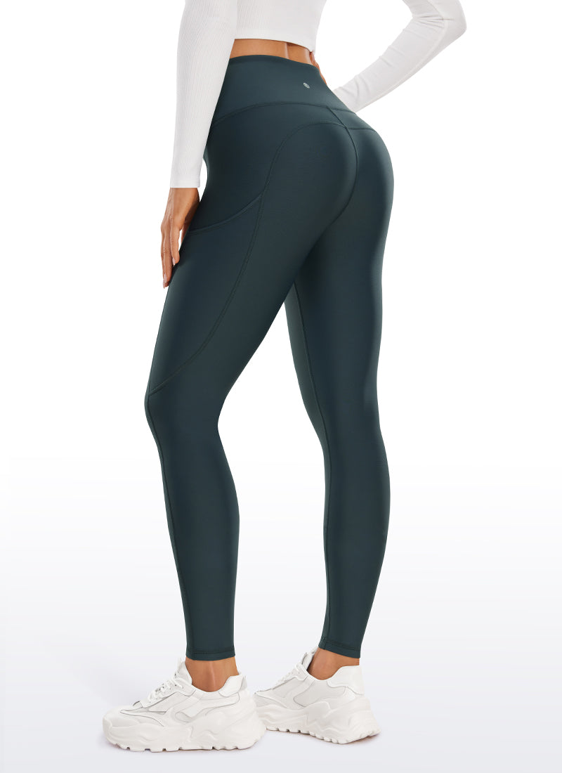 Thermal Fleece Lined Pocket Leggings 28''