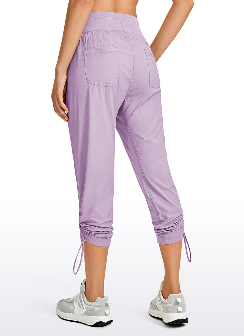 Striped Pants with Pockets 25''- Cinched Leg