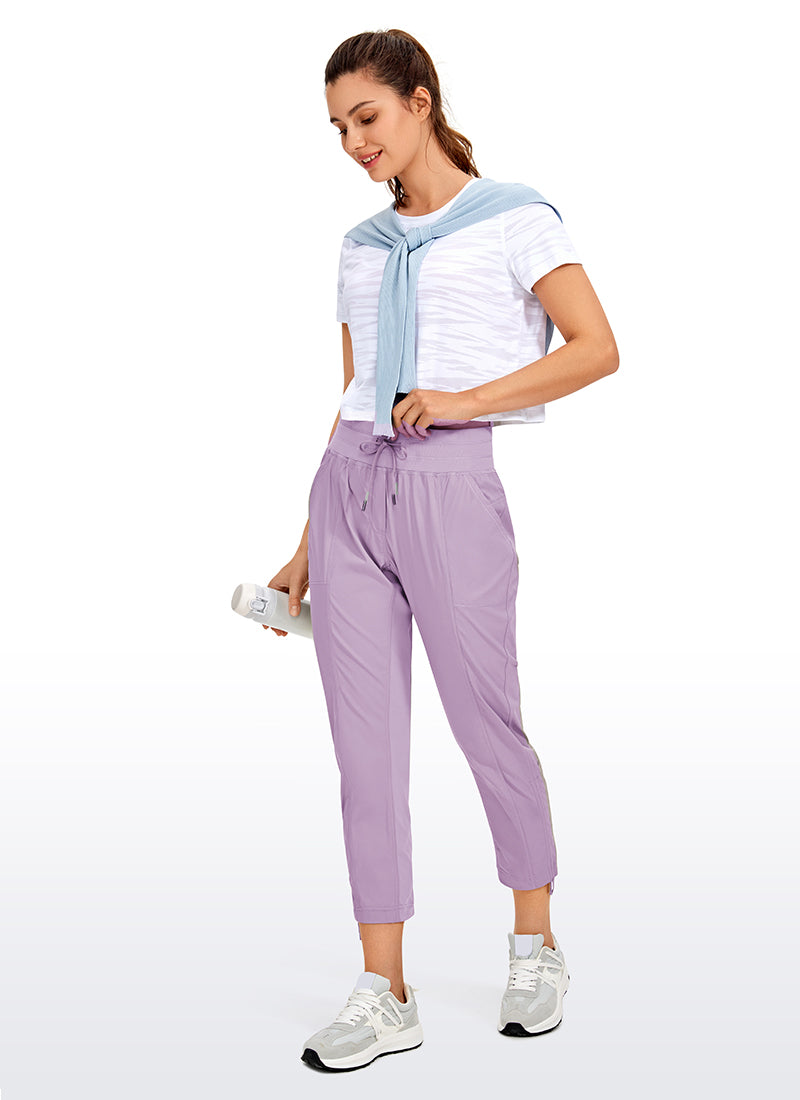 Striped Pants with Pockets 25''- Cinched Leg