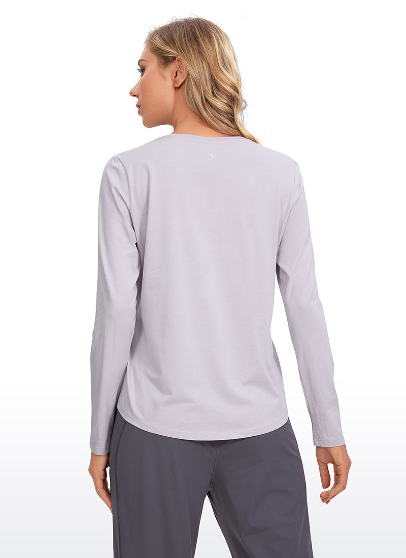 Pima Cotton Workout Long Sleeve