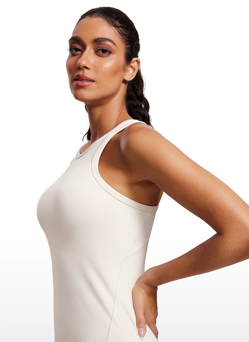 Butterluxe Hip-Length Racerback Tank High Neck