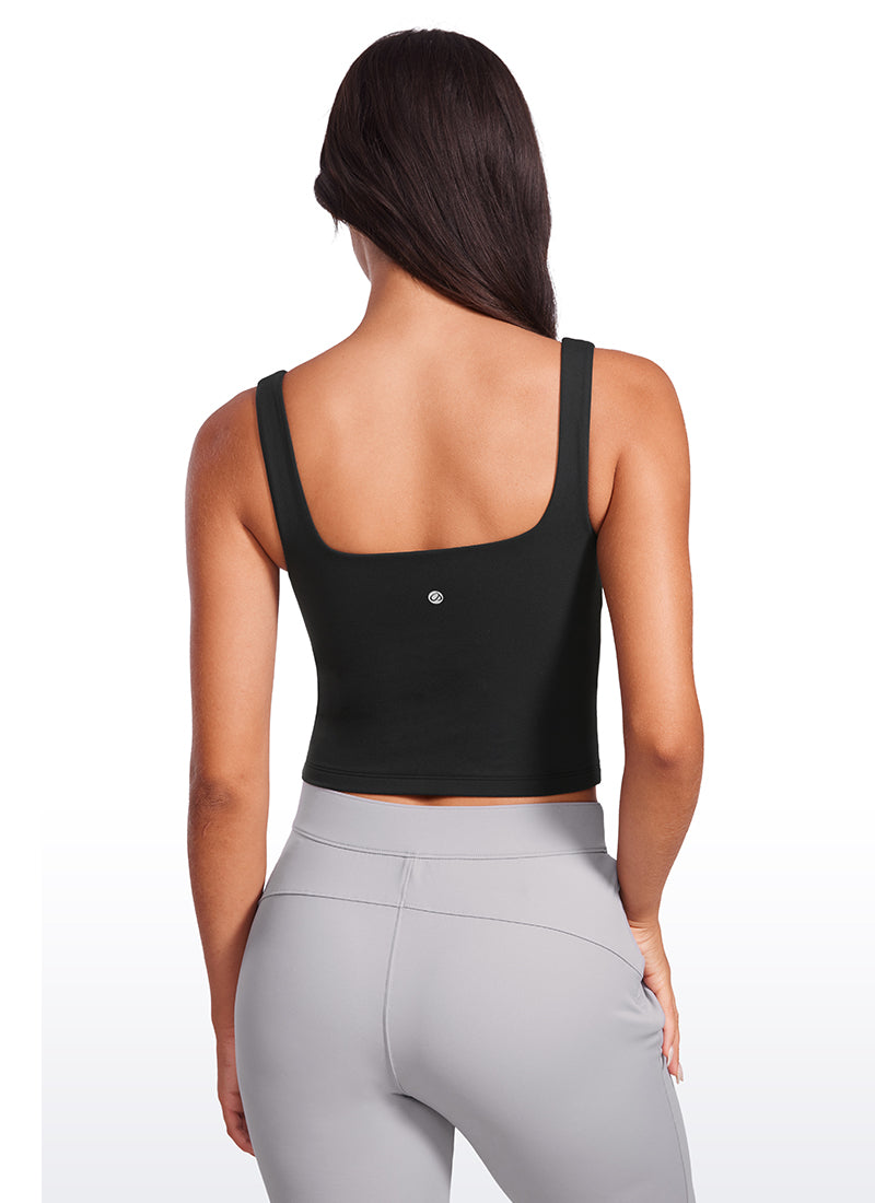 Butterluxe Double Lined Square Neck Tank Tops