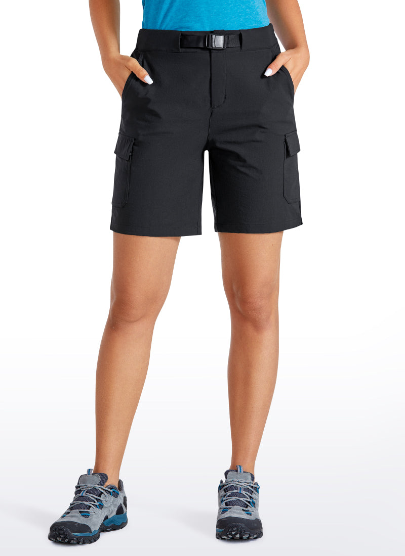 Cargo Mid-Rise Hiking Shorts with Belt Loops 7