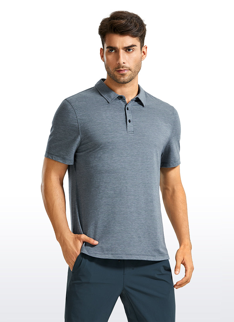 Heather Polo Short Sleeves