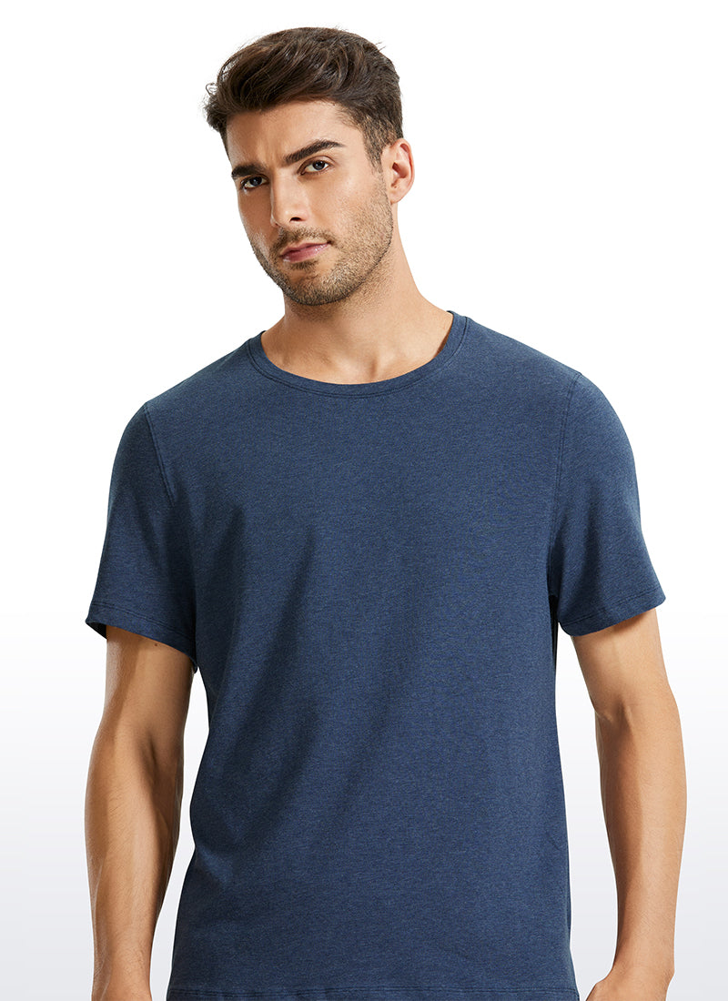 Pima Cotton Short Sleeve Round Neck